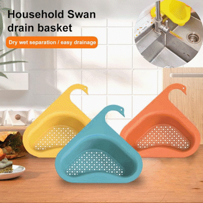🔥HOT SALE NOW 49% OFF 🎁  -  Kitchen Sink Drain Basket Swan Drain Rack