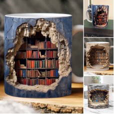 🔥HOT SALE NOW 49% OFF 🎁  - 3D Bookshelf Mug